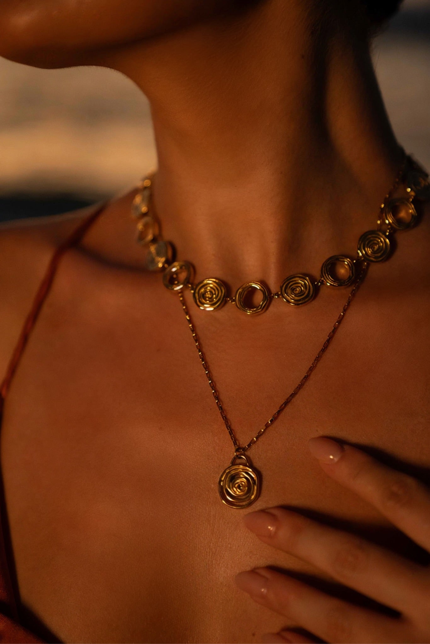 Sayulita Spiral Chain Necklace - 图片 3