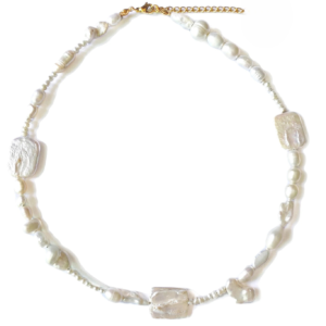 Ares Baroque Pearl Beaded Necklace