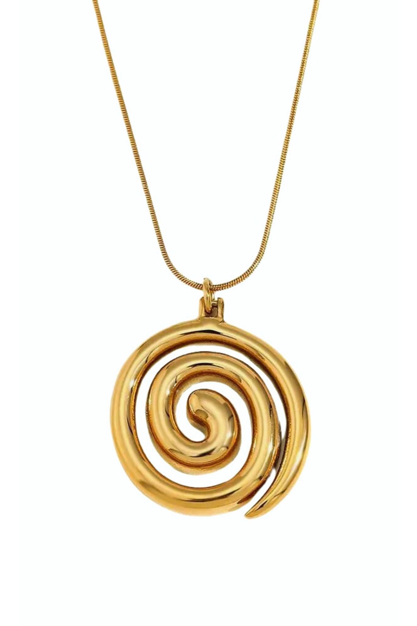 Azalea Spiral Pendant Necklace