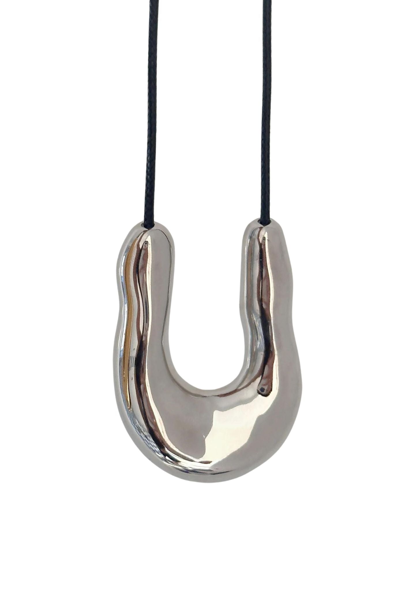 Reema Molten Pendant Cord Necklace - 图片 2