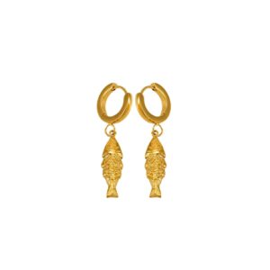 Dalaia Fish Huggie Earrings