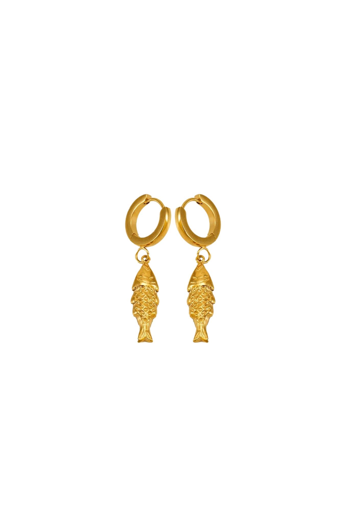 Dalaia Fish Huggie Earrings