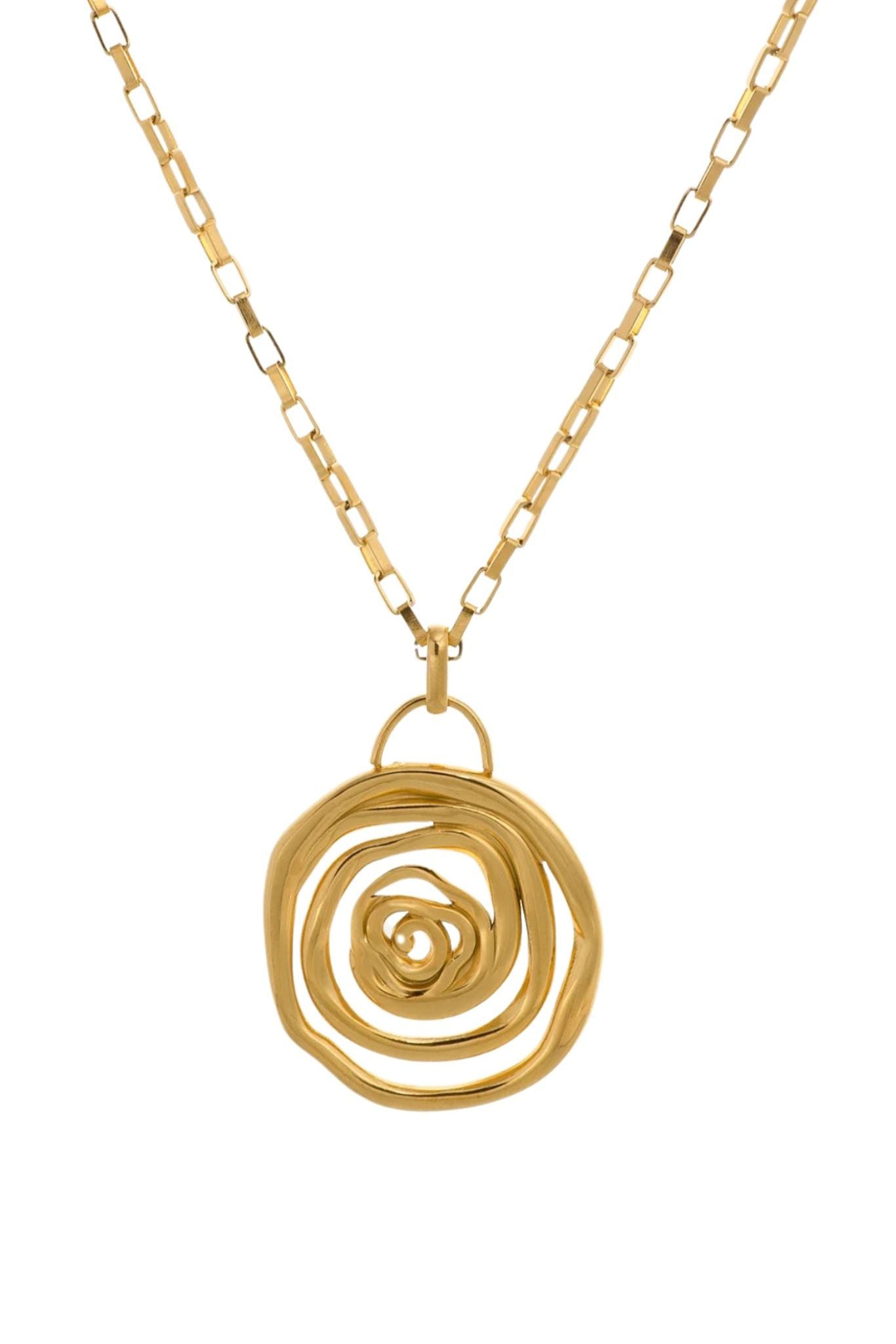 Sayulita Spiral Pendant Necklace - Large