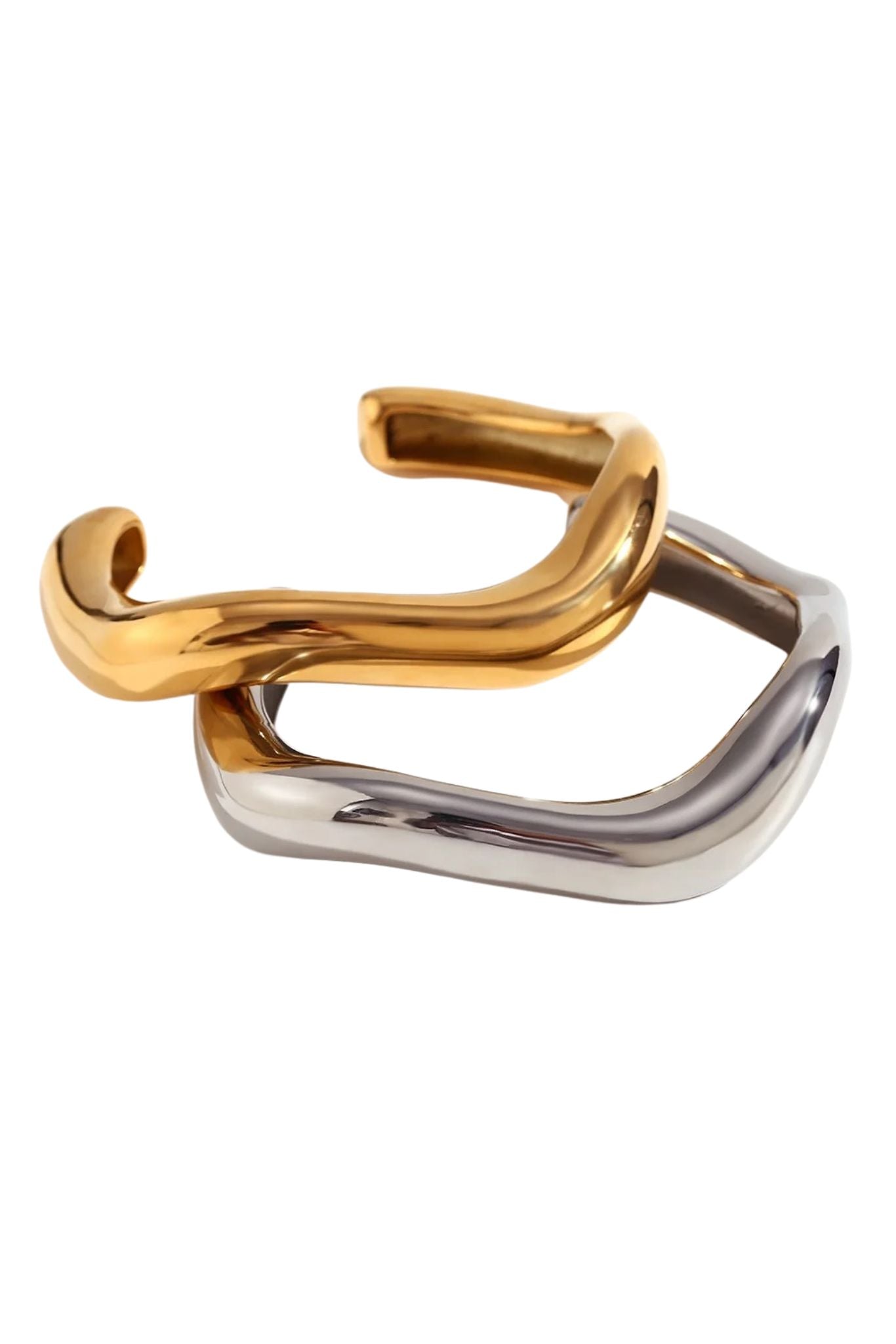 Zuri Wave Cuff Bracelet - 图片 4