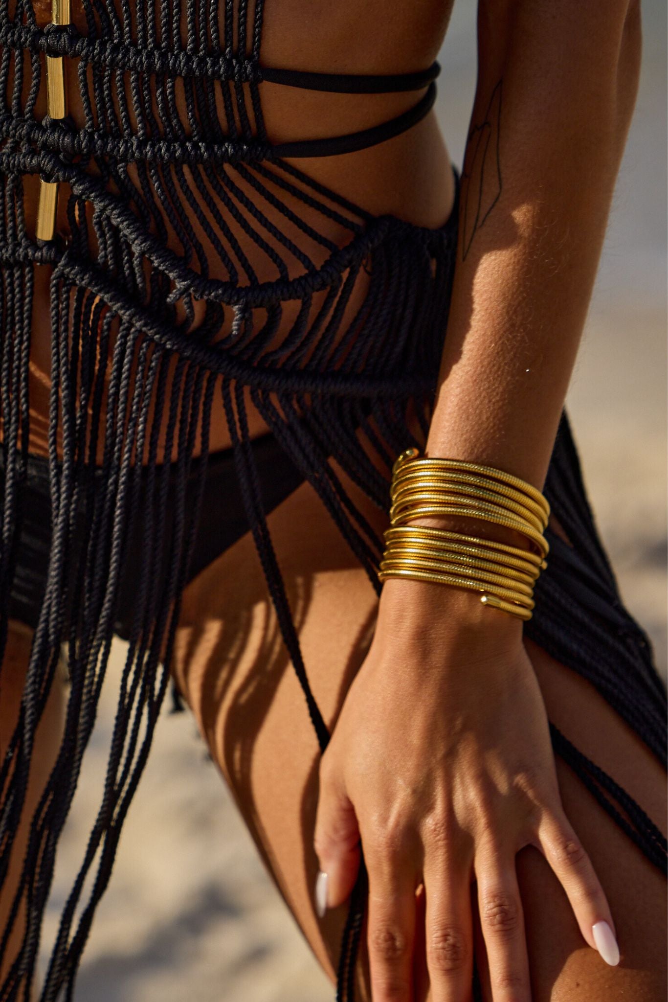 Rayna Flex Snake Chain Wrap Bracelet - 图片 3
