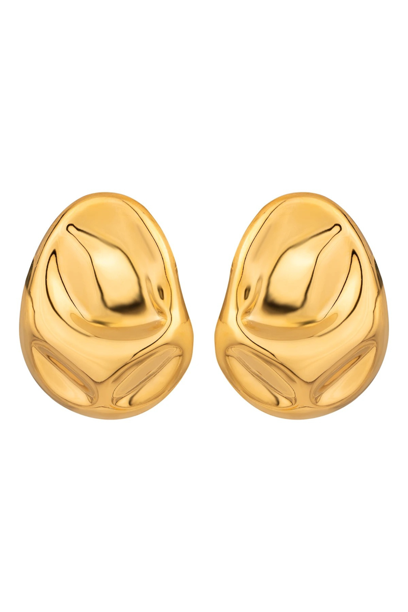 Zoya Hammered Statement Earrings