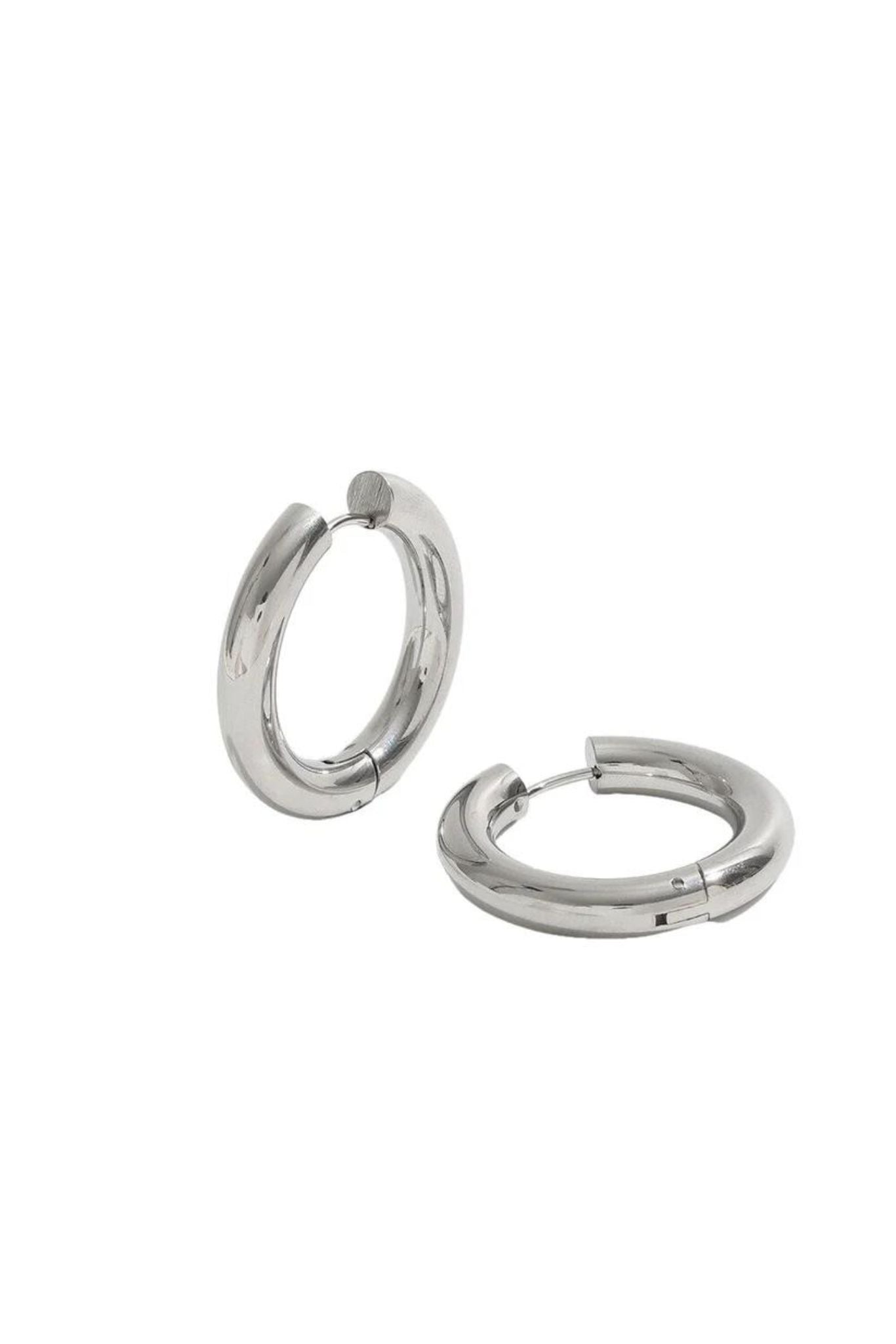 Naxos Chunky Hoop Earrings - 图片 2