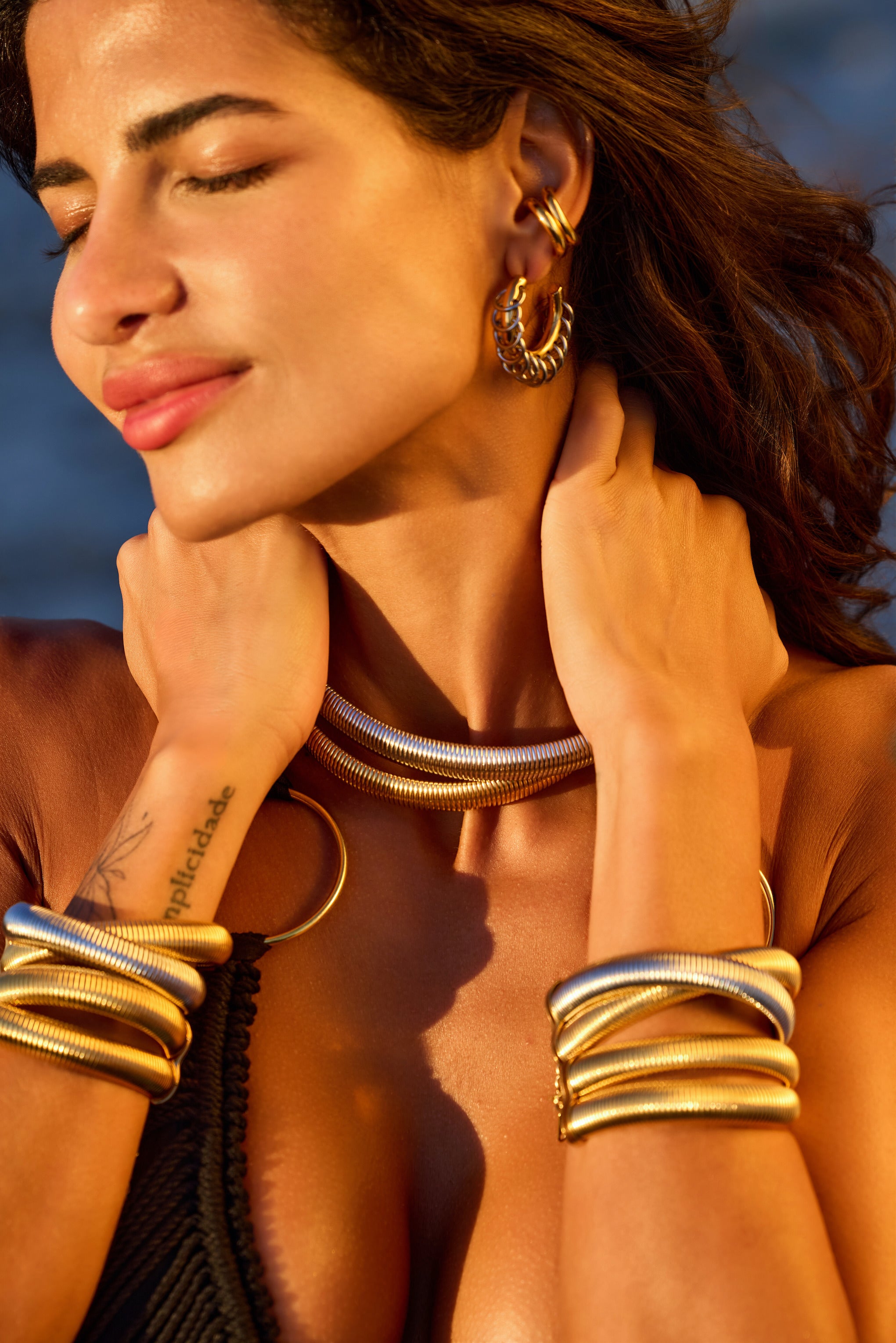 Eydís Layered Flex Snake Chain Bracelet - 图片 5